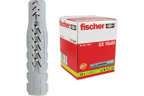 Купить Дюбель универсальный без кромки Ux 10x60  FISCHER 77871 фото №2